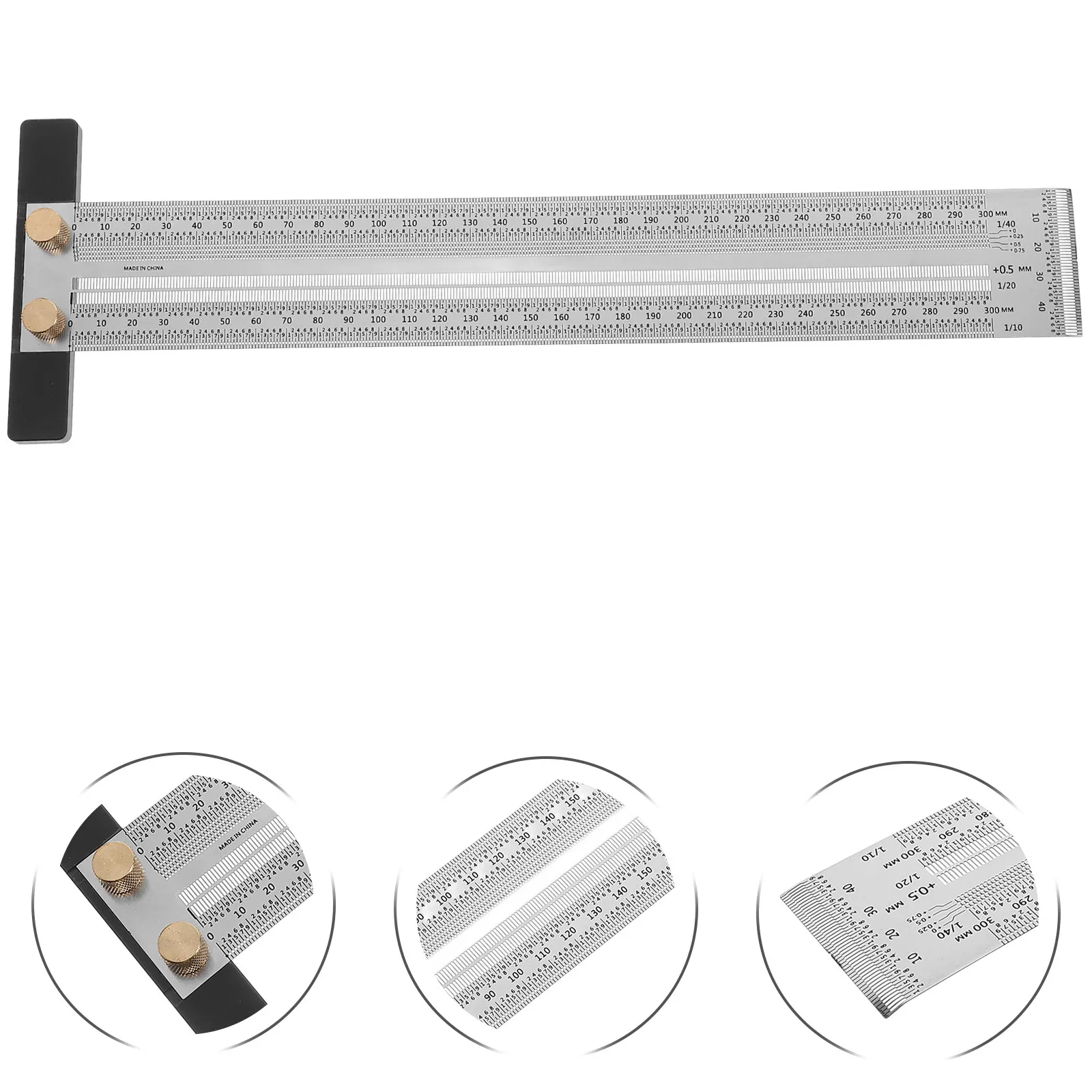 300Mm Woodworking Ruler T-Square Precision Marking Line Gauge Carpenter Tool for Accurate Wood Carpentry and Workshop Use