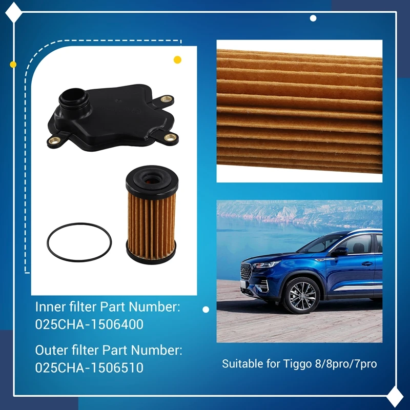 Transmission Filter For Chery Tiggo 8/8Pro/7Pro, External Filter 025CHA-1506400, Internal Filter 025CHA-1506510-Boom