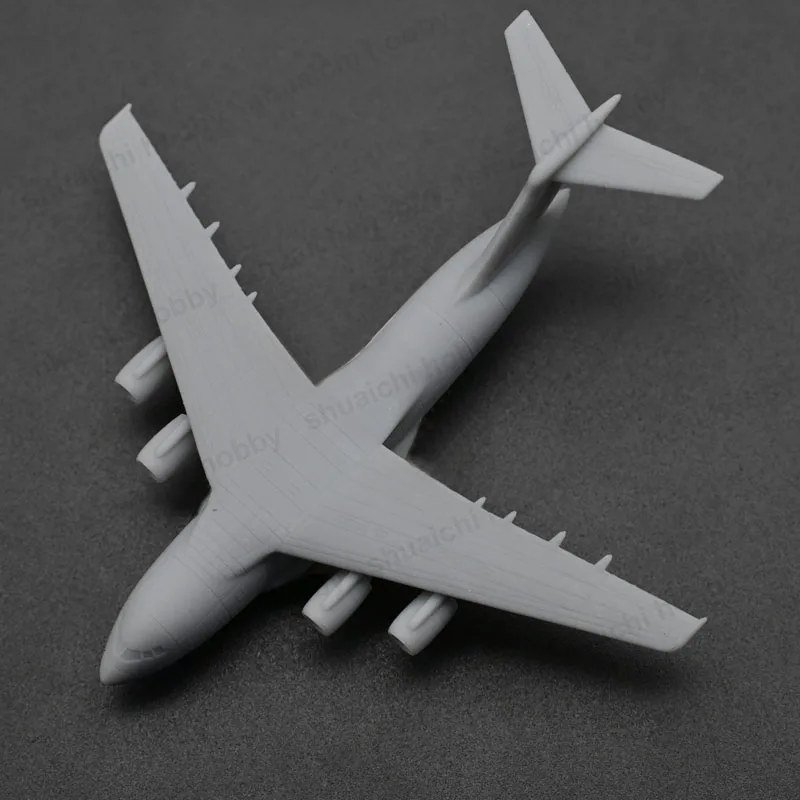 2PCS 1/1500 700 400 350 Scale Y‑20B Kunpeng Transport Aircraft Miniature Static Model with Landing Gear for DIY Diorama Making