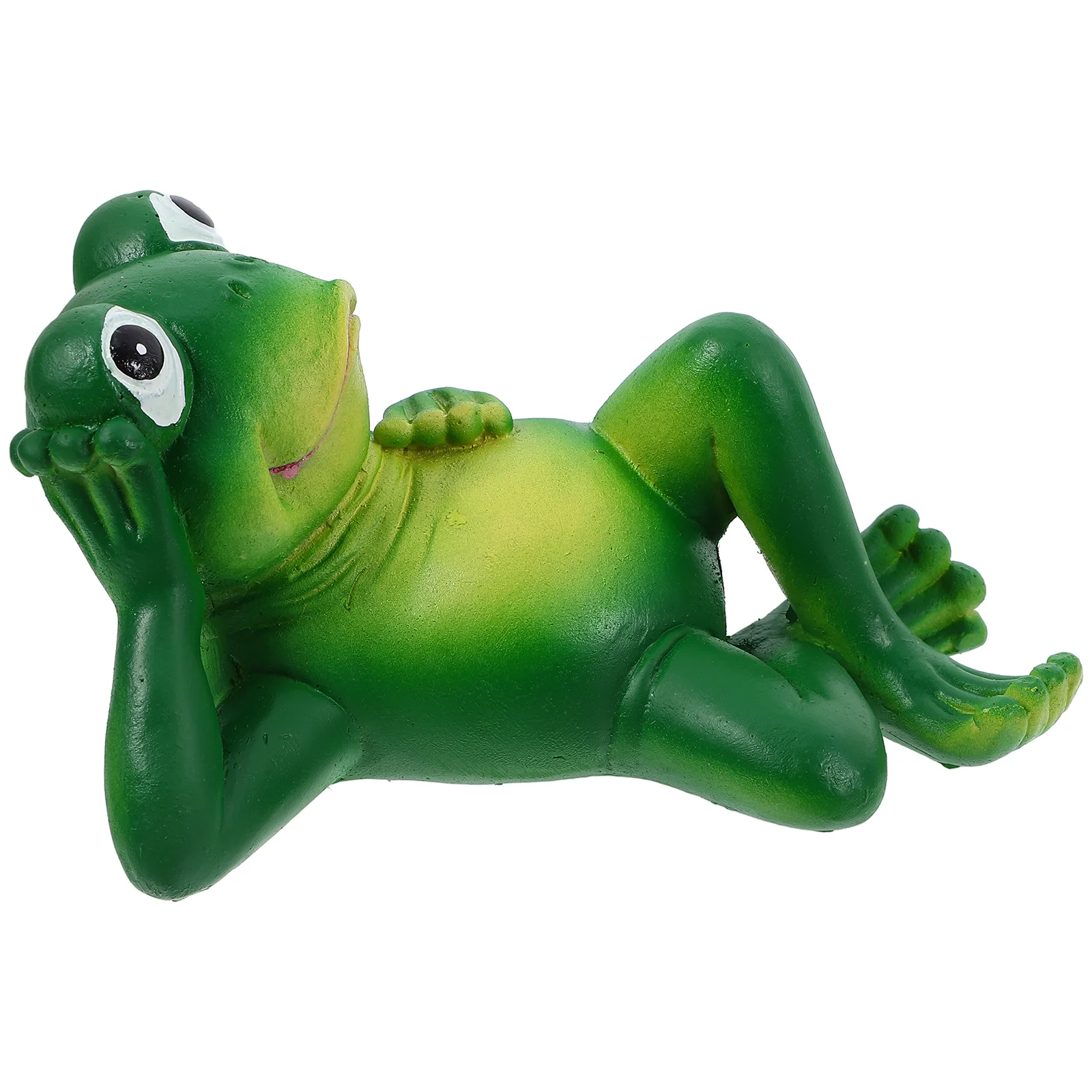 

1pc Resin Garden Frog Statue Adorable Figurine Waterproof Desk Accessory Outdoor Decor Resin Statue Frog Garden Decor Ornament