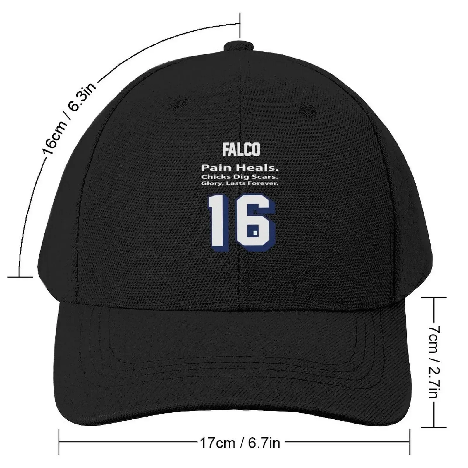 Falco Quote Baseball Cap Big Size Hat Golf Wear derby hat Custom Cap Boy Women's