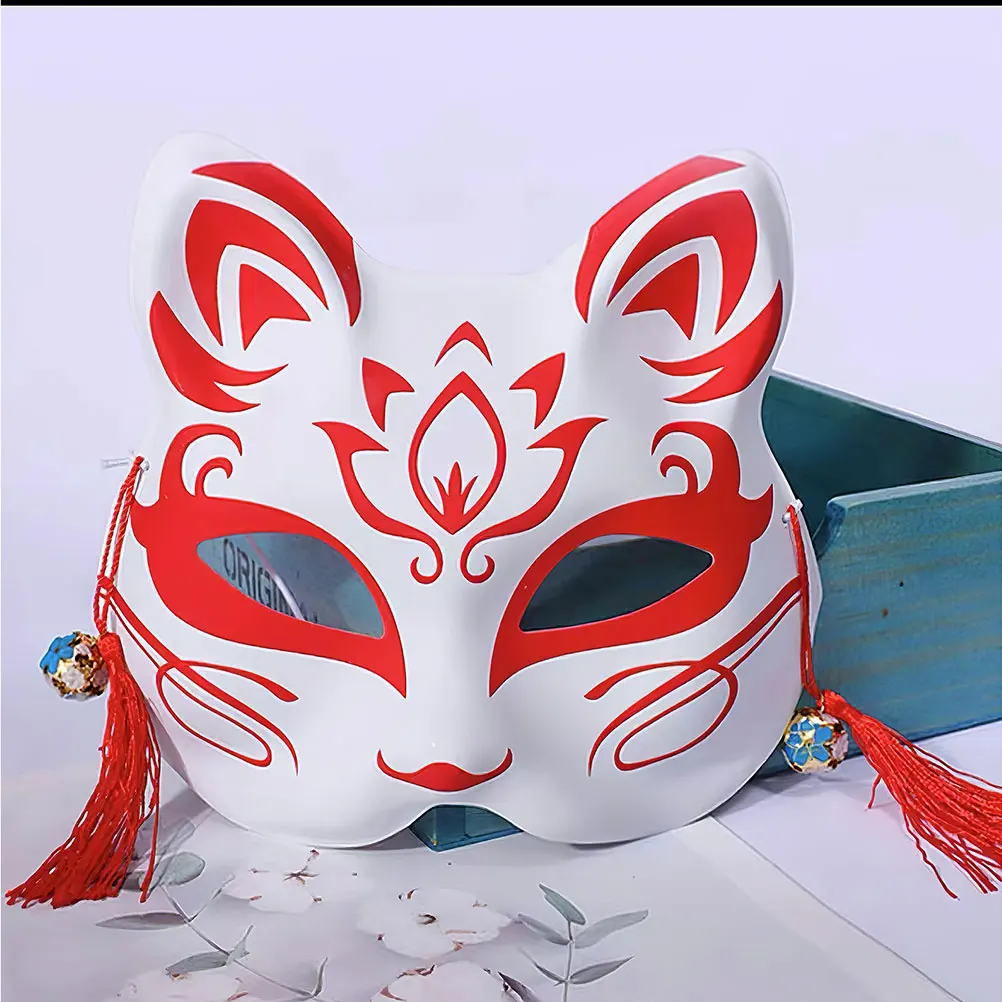 

6pcs Diy Hand Painted Blank Masks Fox Cat Animal White Unpainted For Masquerade Party Craft Adult Cosplay Accessory