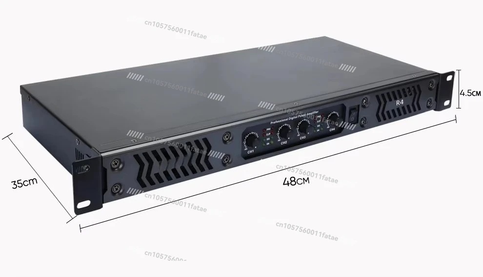 

Portable 700Wx2 2-Channel Digital Power Amplifier 1U Professional High Power Pure Post-Stage Performance/KTV