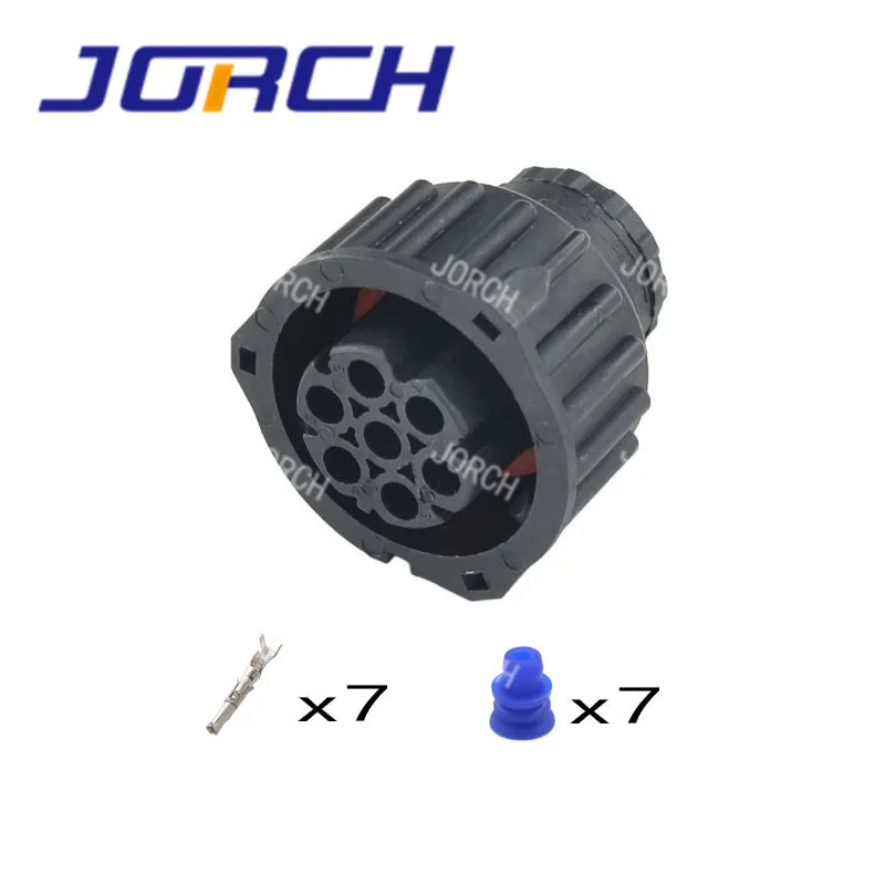 5 sets kits 7 pin Tyco Amp 1.5MM BU-STE KPL CIRCULAR DIN HOUSINGS Female Connector 968421-1 967650-1