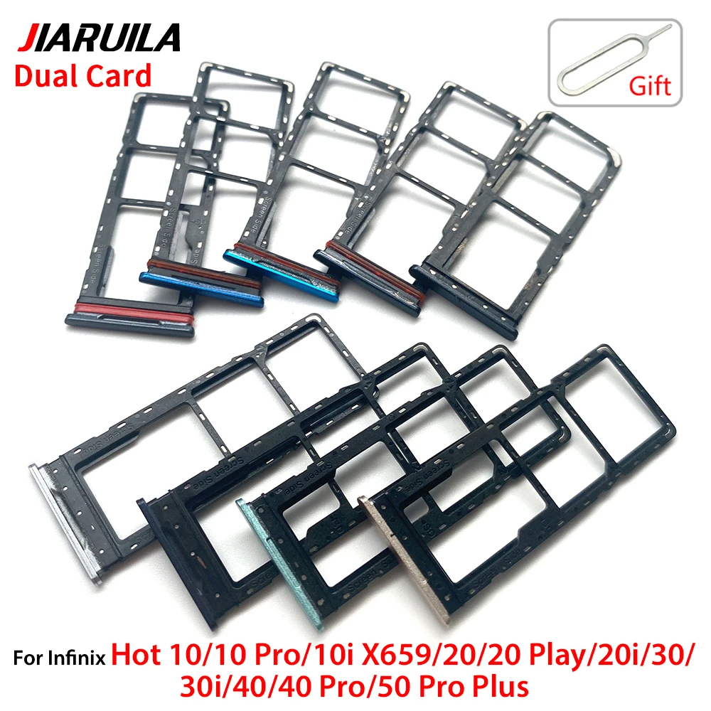

50 шт. адаптер для SIM-карты, ящик для Infinix Hot 10 Pro 10i Hot 20 Play Hot 50 Pro Plus, держатель для устройства чтения SIM-карты, держатель лотка для SIM-карты