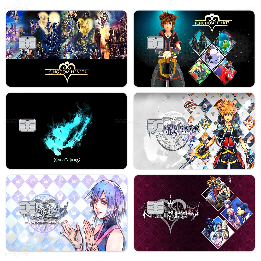 

Мультфильм K-Kingdom H-Hearts Аниме Spend Or Save Funny Shell On Off Ультратонкая наклейка без выцветания Кожная пленка для дебета Кредита