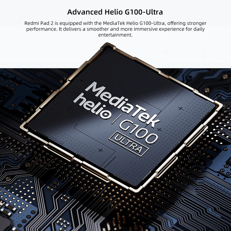 GLOBAL VERSION XIAOMI REDMI PAD 2 ألواح 128GB/256GB 11"2.5K 90HZ عرض MTK HELIO G100-ULTRA 9000MAH بطارية DOLBY ATMOS.