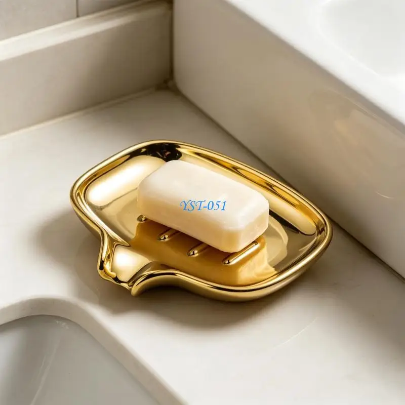 

E15A Ceramics Soap Holder With U Outlet Prevents Soap Softening Decorative