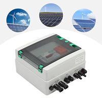 2-in-1 Solar PV Combiner Box with Overload & Surge Protection, Waterproof, Dustproof, Impact-Resistant for Efficient Solar