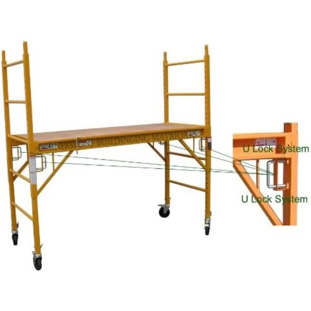 scaffold Multipurpose 6\'. Baker-Style Scaffold - 1, 000-Lb. Capacity, Steel, Model# MFSSteel