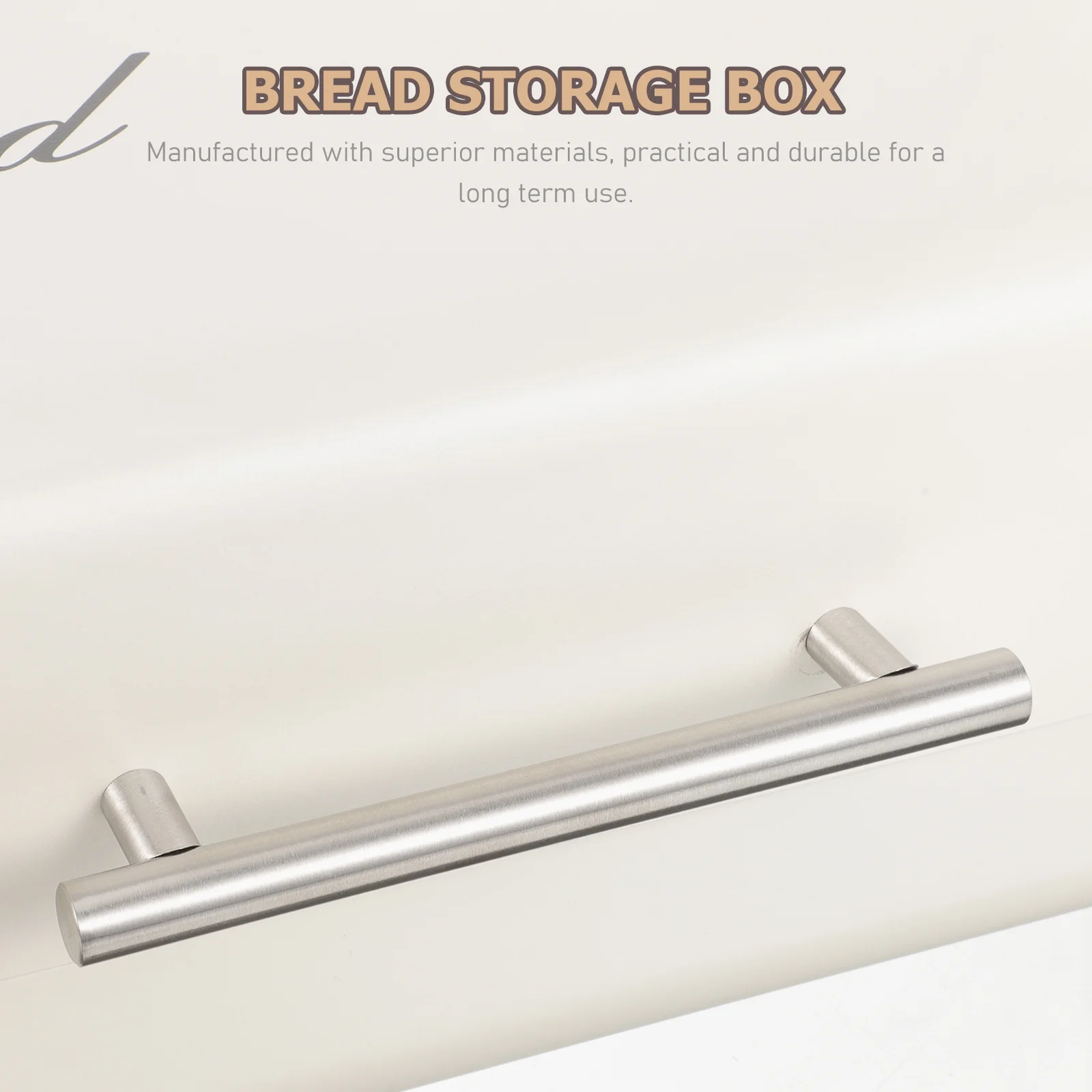 

Kitchen Countertop Box Stainless Steel Food Organizer Desktop Bread Container Multi-Function Metal Bread Bin Household