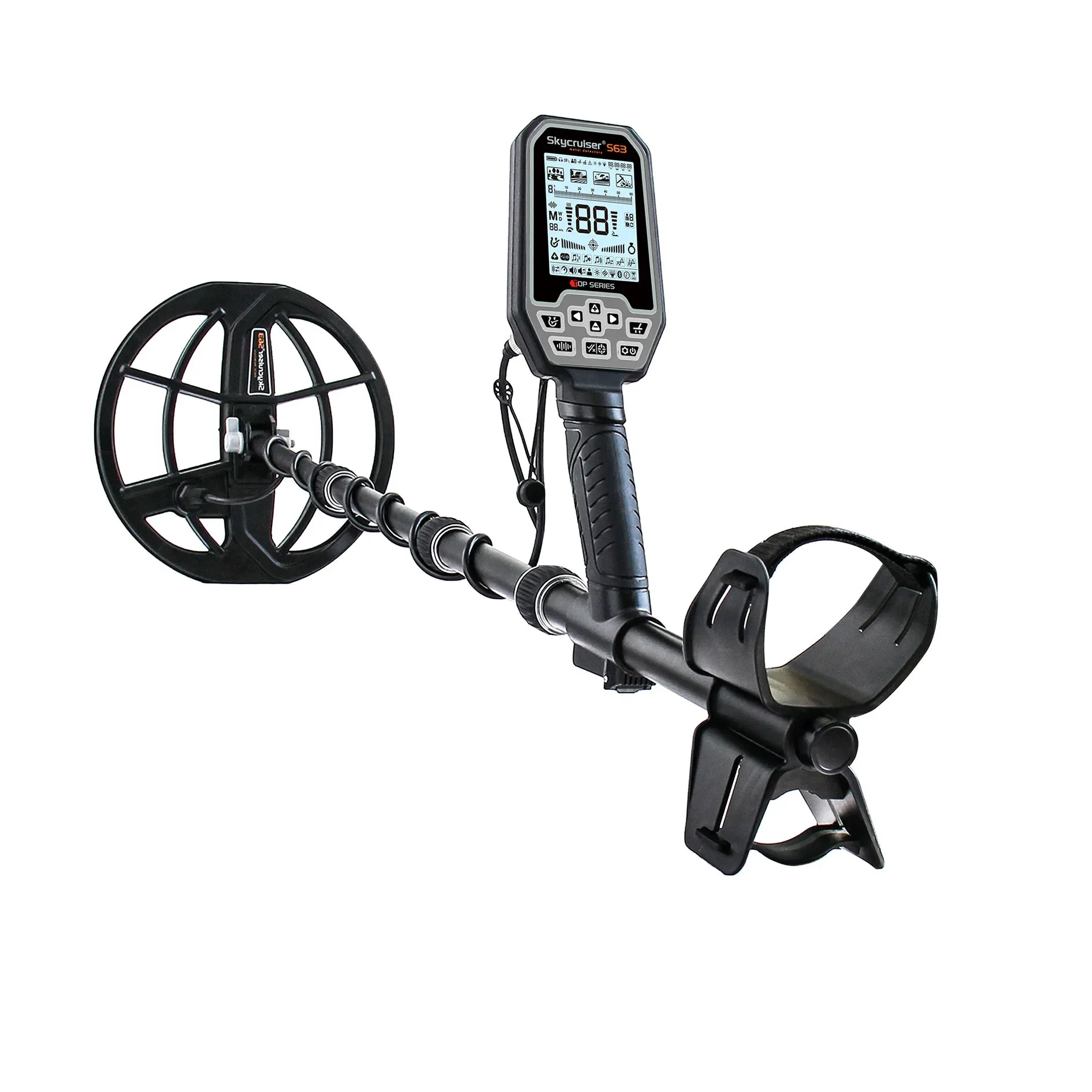 New Multi-Frequency professional metal detector waterproof underground gold metal detector S63 3 meter metal detector