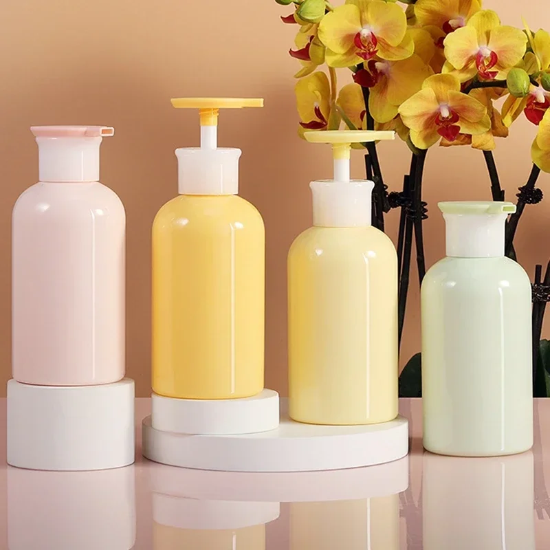 300ML Bathroom Portable Soap Dispensers Lotion Shampoo Shower Gel Soap Empty Bath Pump Bottle Travel Containers