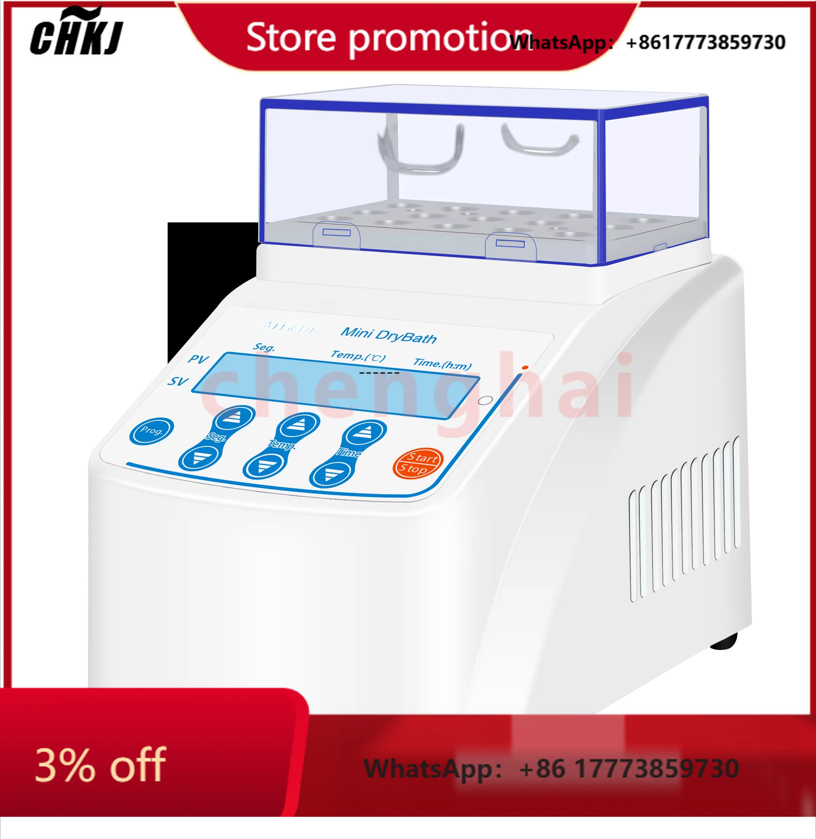 CHKJ-2025NEWHUXI Mini banho seco digital natureza resfriamento 100 ℃   Dispositivos termostáticos de incubadoras termostáticas de mini bloco de laboratório