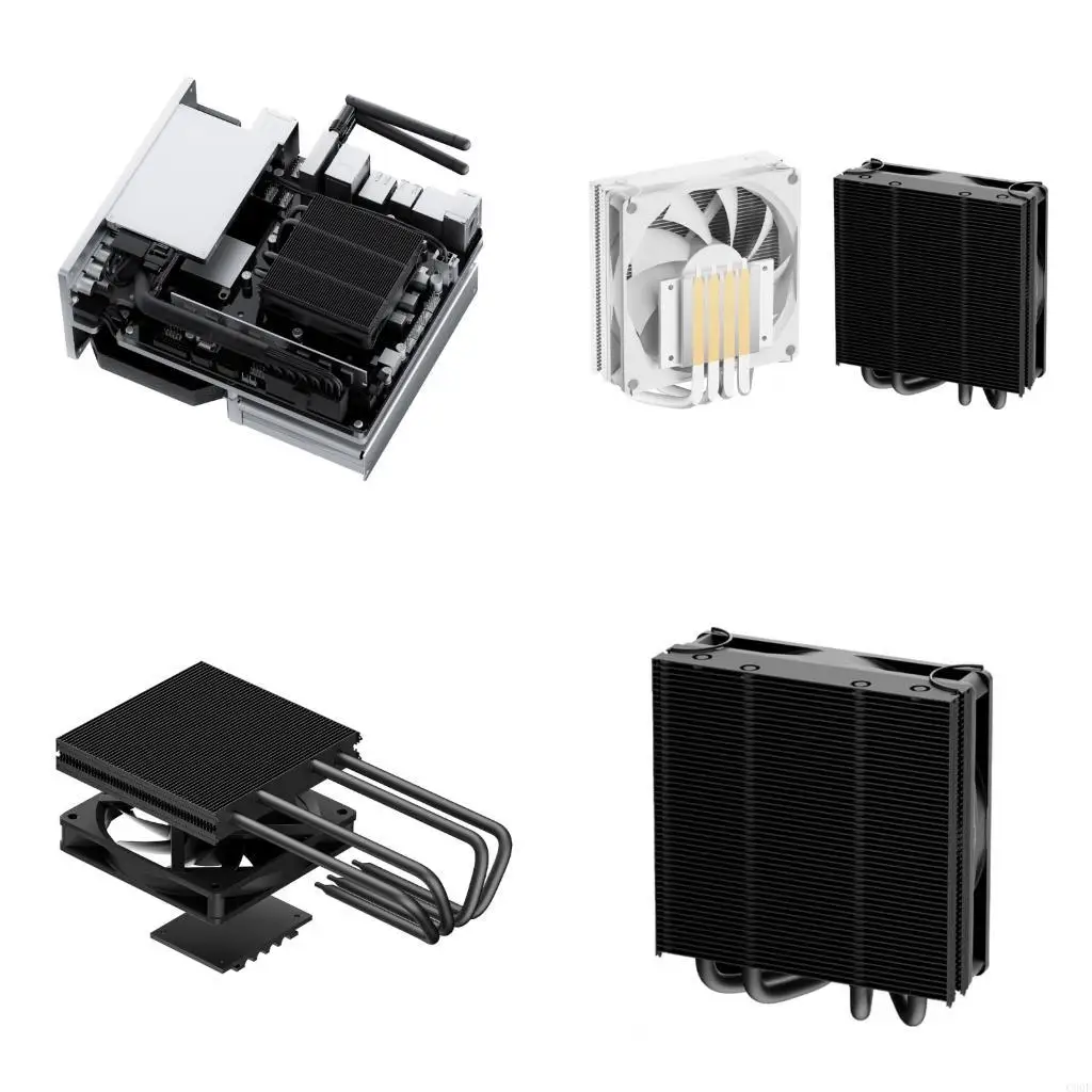

C90F Plastic Metal CPU Cooling 4 Heat Pipe 3800RPM 4 Heat Pipe CPU Radiator Replacement for 1700/1200/1150/1366/1356