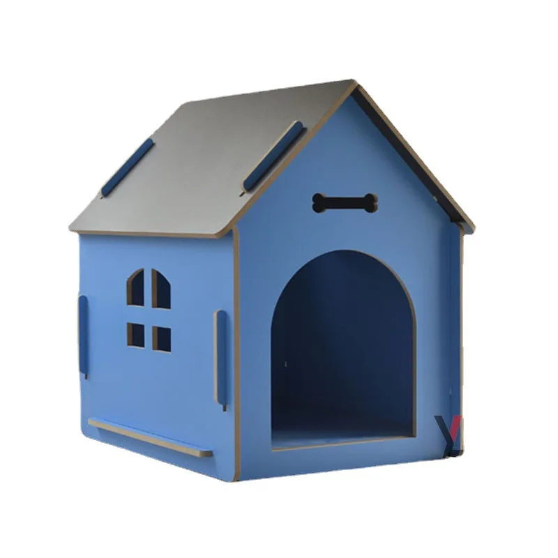 Detachable Wooden Cat House Dog House Pet with Window Dog House Outdoor Log Cabin Indoor and Outdoor High Quality Villa