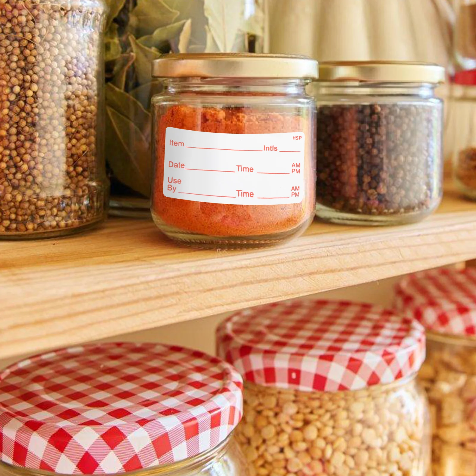 Etiketten für Küchen- und Speisekammer, abnehmbarer Gefrierschrank, leicht abziehbar, ölbeständig, für Behälter, Gläser, Lebensmittel- und Datumsaufkleber, Kühlschrankaufkleber