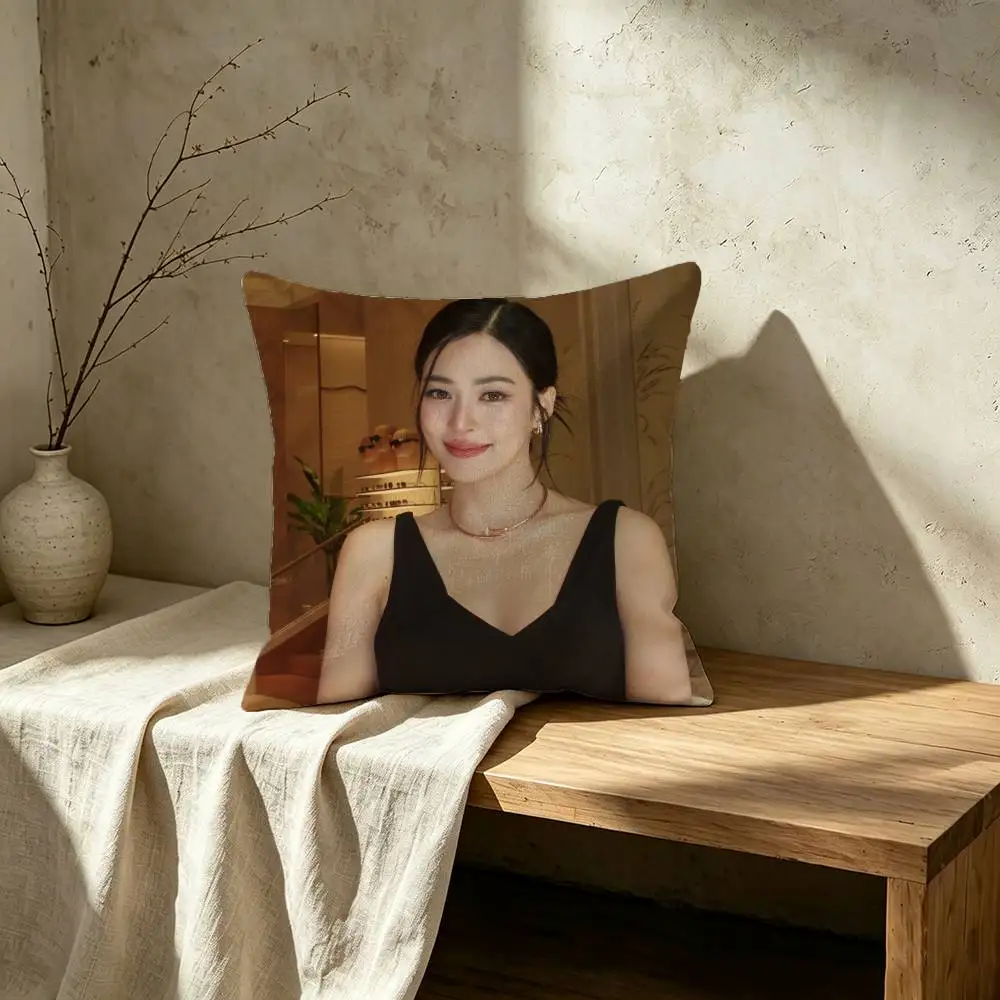 Actress L-Lingling Kwong LingOrm Pillow Case for Sofa Living Room Home office Decor Protective Cover 5