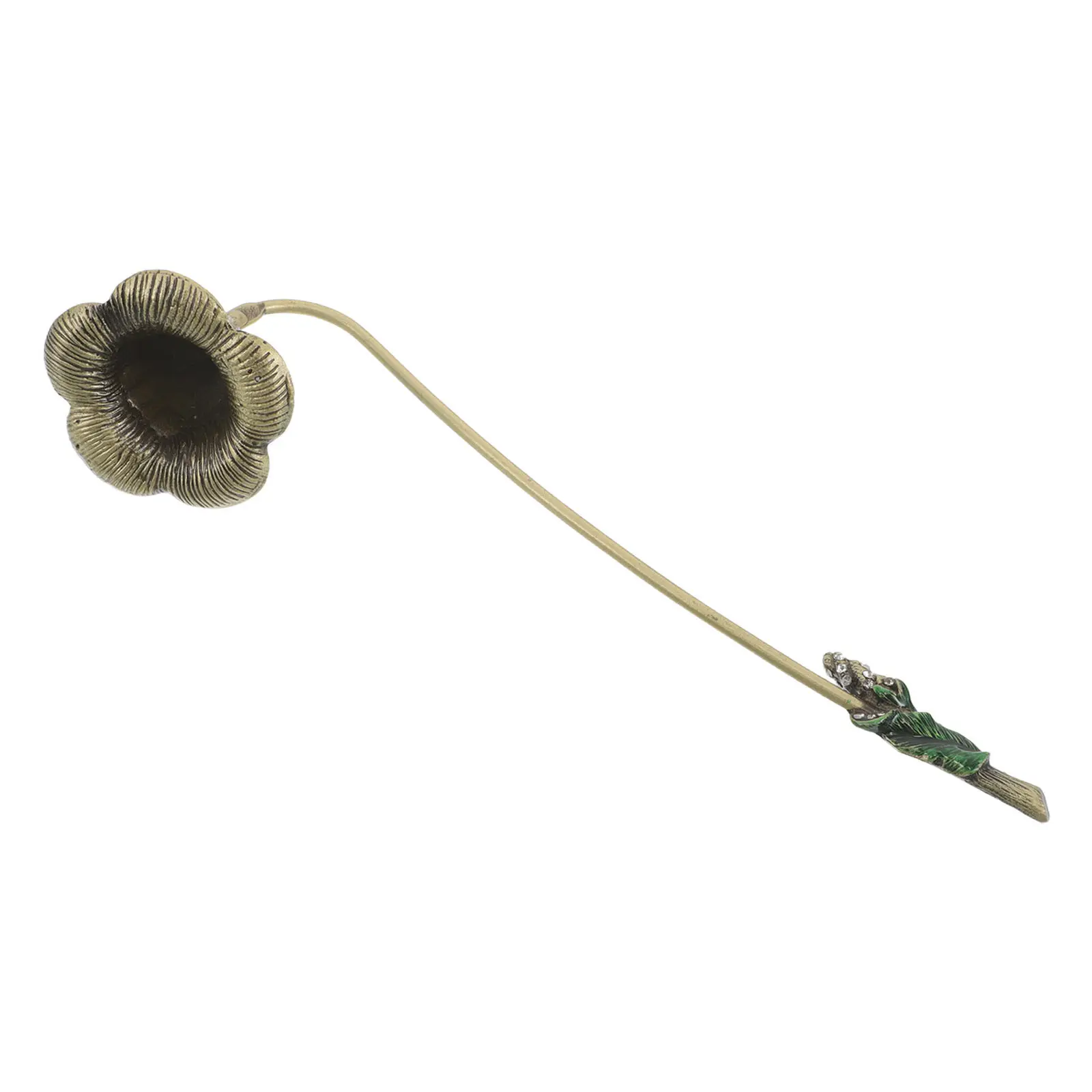 Vintage Enamel Snuffer Tool with Long Metal Handle – Flame Extinguisher for Home Decor, Party & Holiday Safety