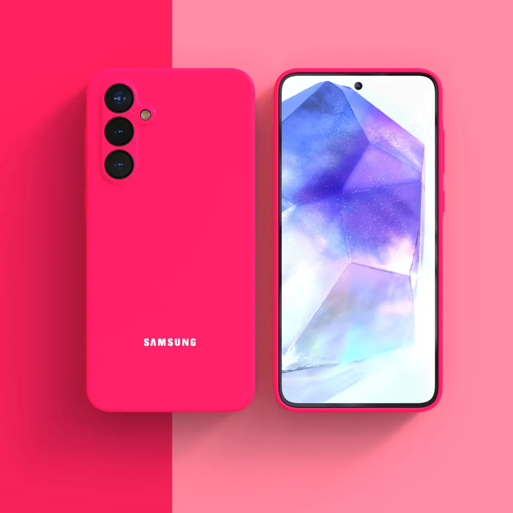 Nowość dla Samsung Galaxy A55 Liquid Silicone Case A 35 55 34 54 5G Cover Funda Coque Soft TPU Phone Bumper Dla A35 A15 A14 A34 A52