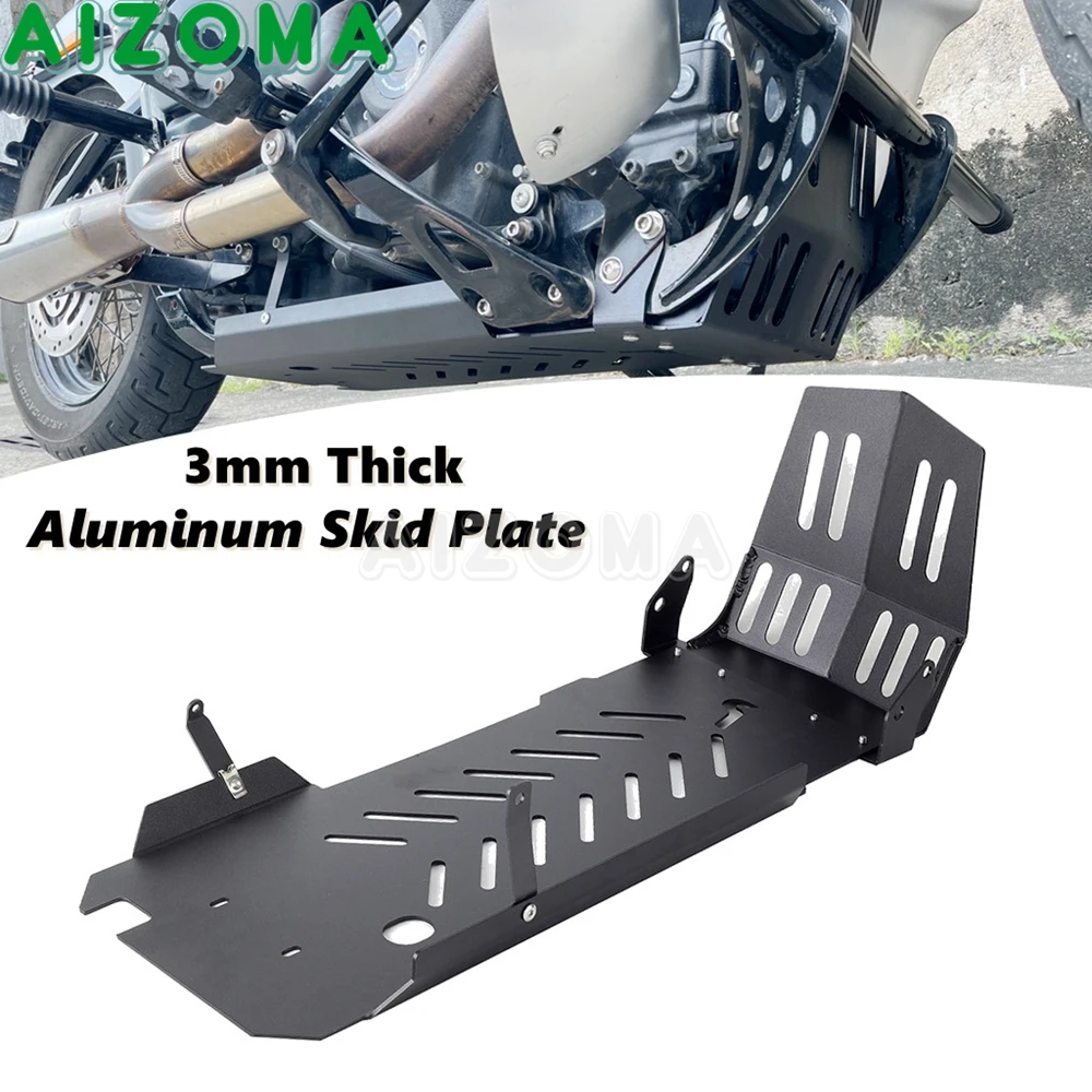 

Aluminum Skid Plate Motorcycle Engine Frame Protector Guard For Harley Softail Street Bob Standard FXST Low Rider S ST 2018-2023