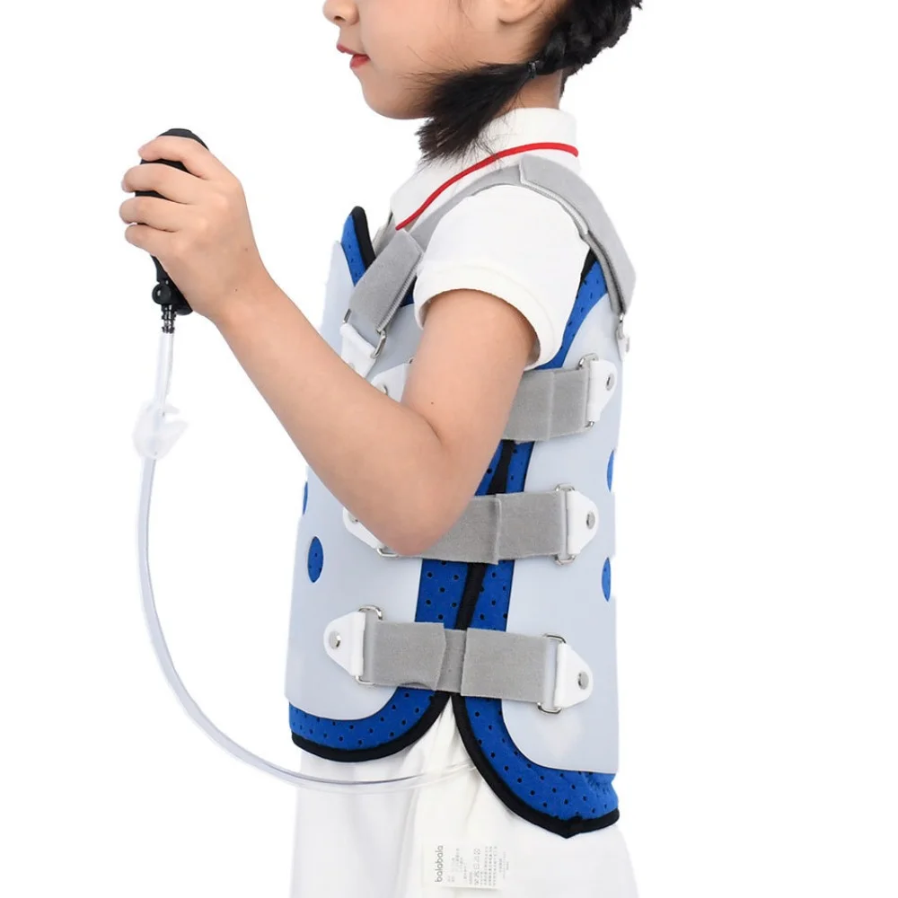 Child's Spine Protector Thoracolumbar Spine Fixation Brace Waist Rib Air Cushion Corrector Thoracic Spine Fractures Orthotics