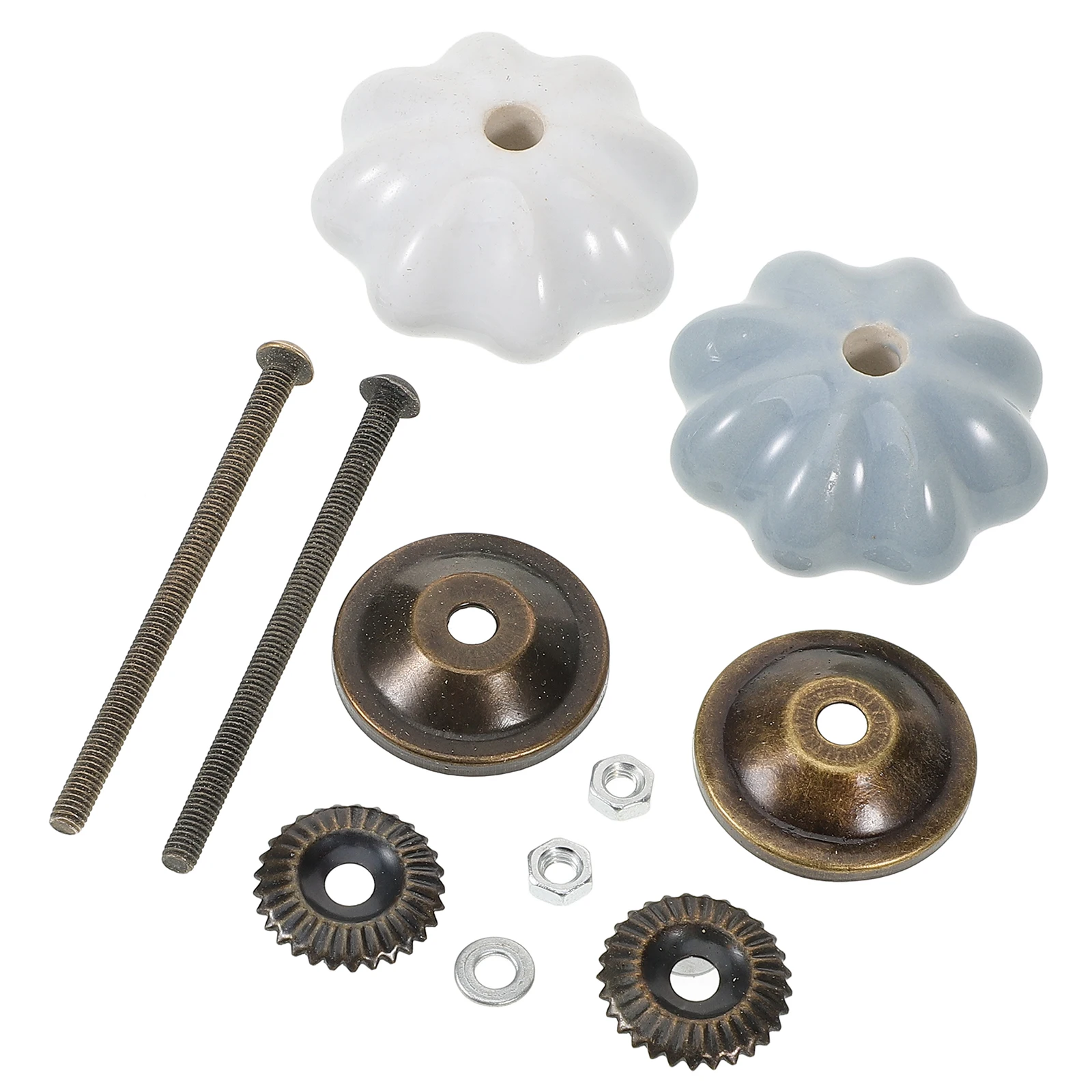 

2Pcs Cabinet Knob Ceramic Drawer Knobs Exquisite Durable Handle for Kitchen Cupboard Furniture Drawer Pulls Room Door Knob