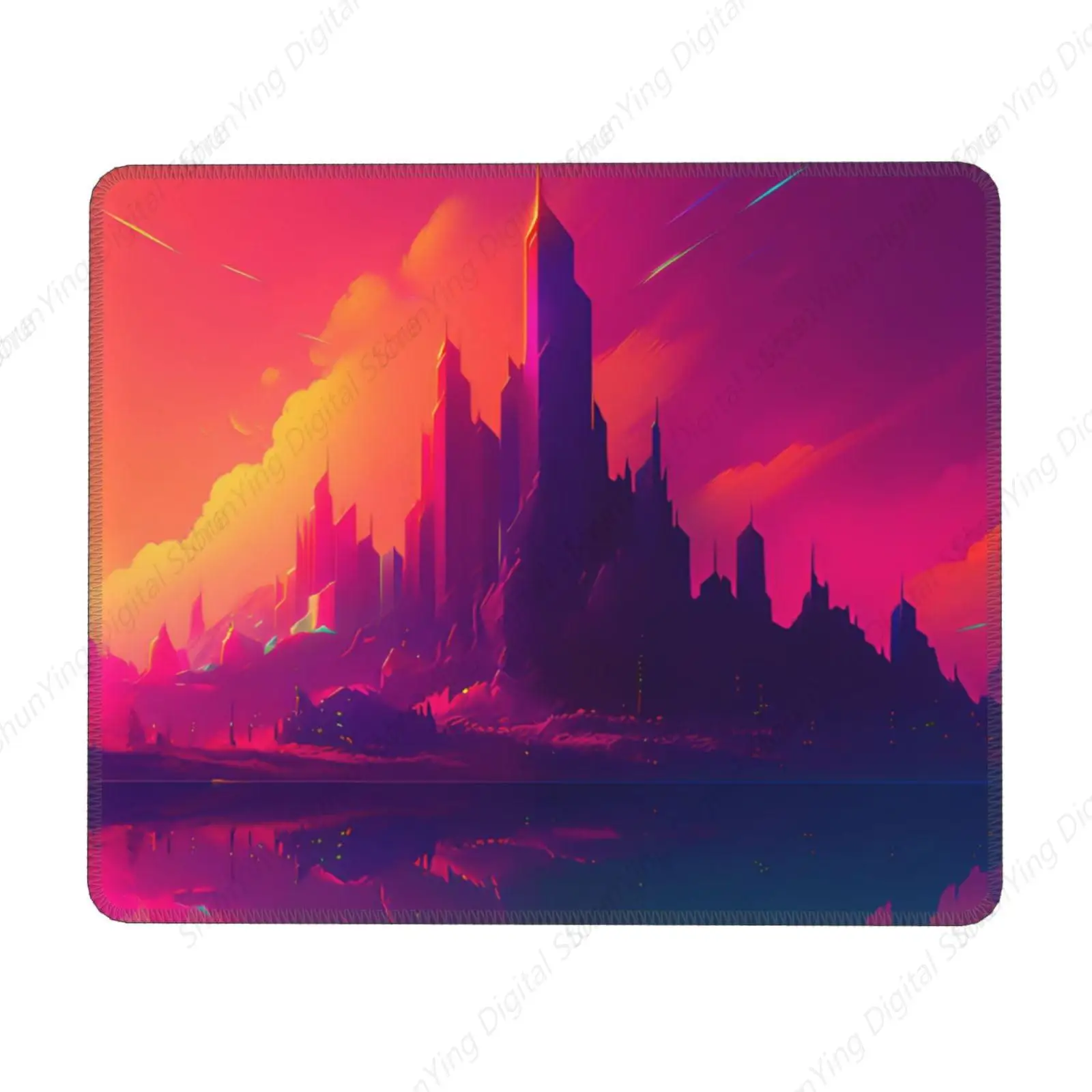 

Cyberpunk Mouse Pad Anti Slip Rubber Gaming Mouse Pad With Stitched Edges Computer Laptop Office Mouse Pad 18*22cm