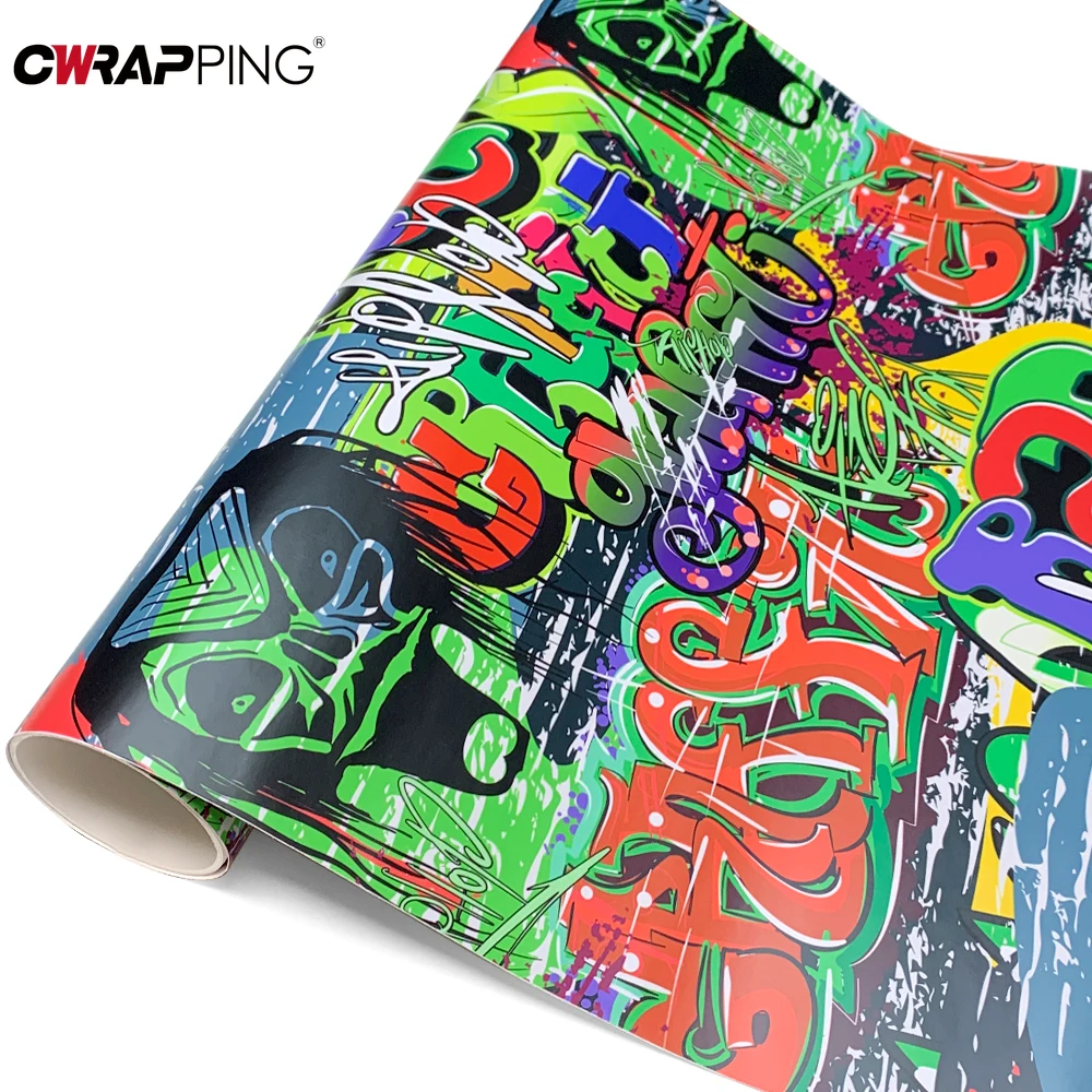 Sticker Custom Car Film Covering Graffiti Pattern Car Stickers Exterior Cover Air Release Foil Waterproof Vehicle Decoration