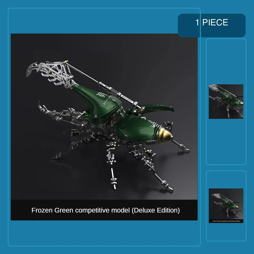 3d Puzzle Beetle Mechanical Insect Metal Assembly Model Kit Steampunk Handmade Diy Assemble Toy Gift