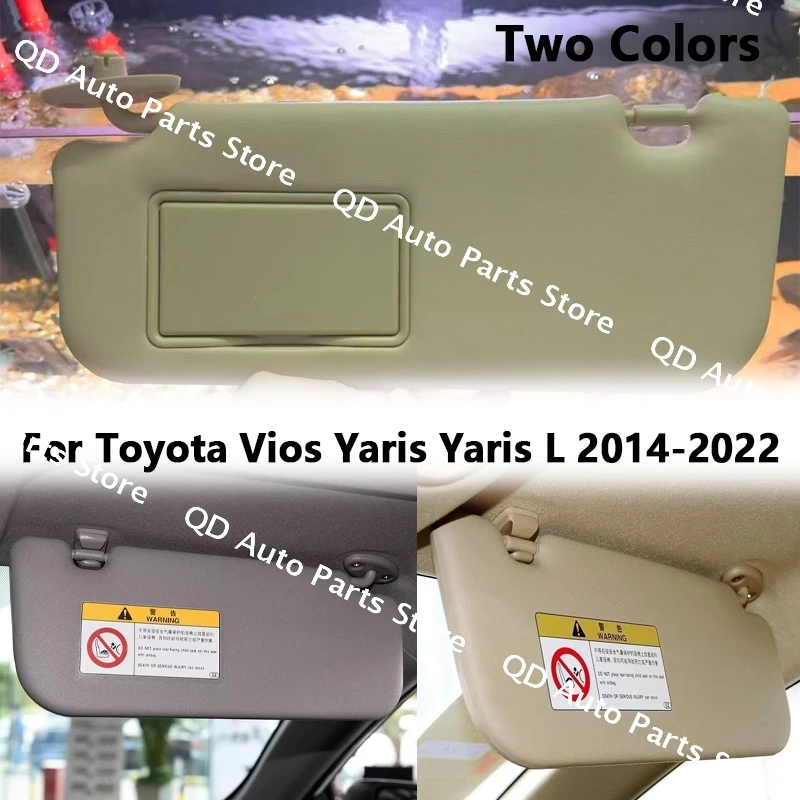 

Автомобильный левый и правый серый бежевый солнцезащитный козырек для Toyota Vios Yaris Yaris L 2014 2015 2016 2017 2018 2019 2020 2021 2022 солнцезащитный козырек