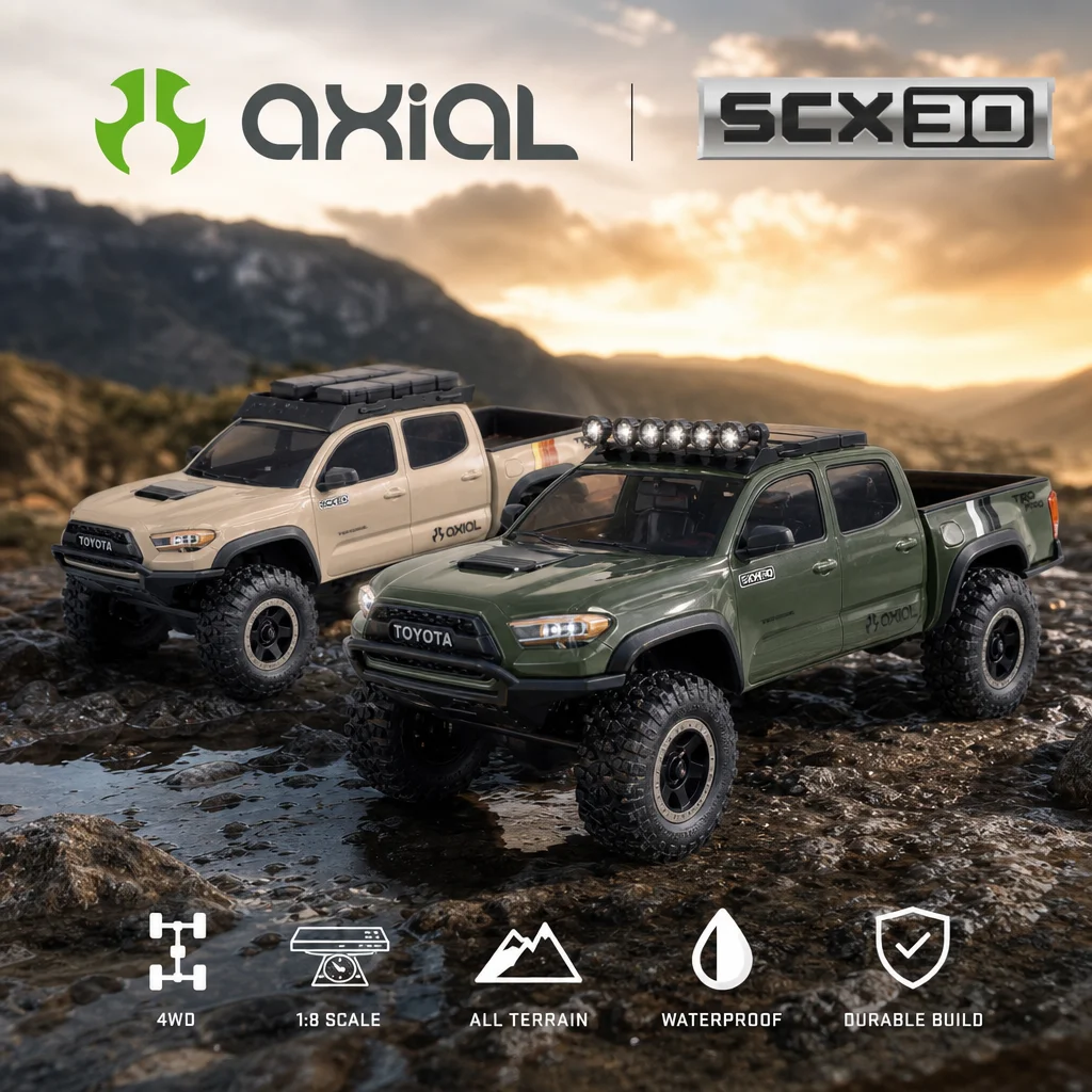 Hot Axial 1/30 SCX30 RC Car 4WD Brushed Climbing Off-road Vehicle Electric Remote Control Car Crawler Truck For Outdoor Rock Toy