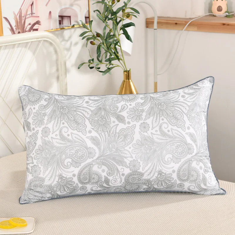 1 قطعة 74X48cm وسادة الفندق غير الانهيار وسادة دعم الرقبة وسادة الأساسية الأساسية للاستخدام المنزلي