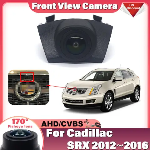 HD CCD Car Front View Parking Night Vision Positive Waterproof Logo Camera For Cadillac SRX 2012 2013 2014 2015 2016