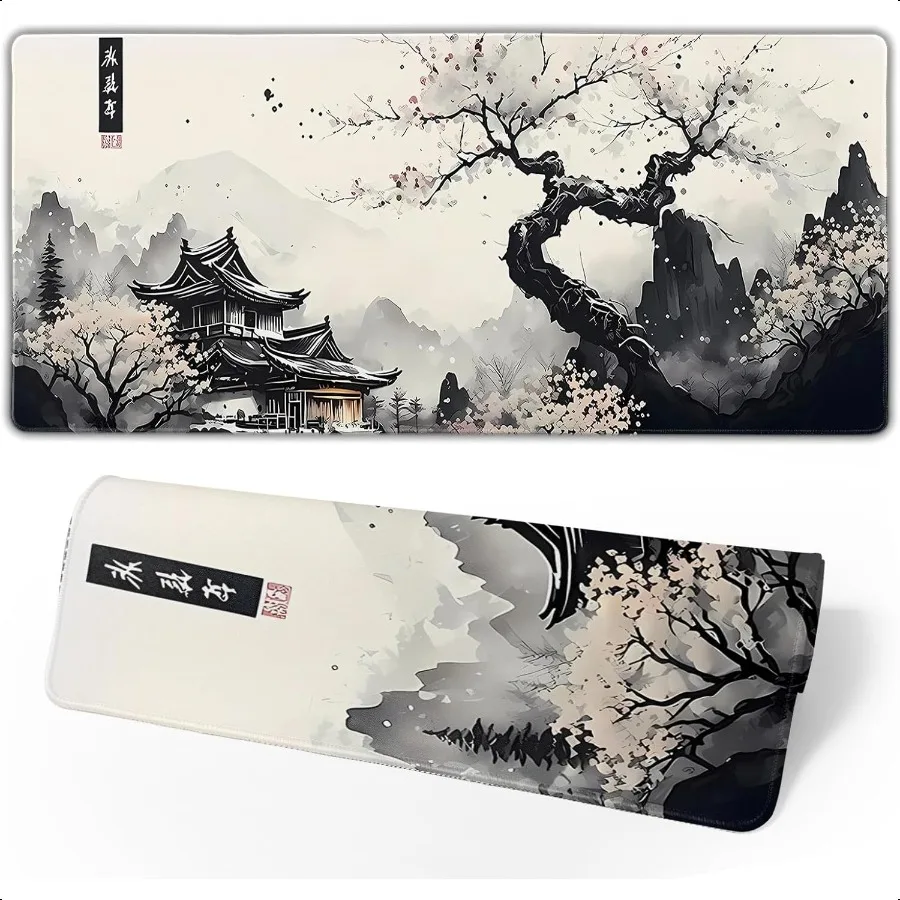 

Japanese Mouse Pad Large Japanese Desk Mat XL Anime Gaming Keyboard Mat NonSlip Rubber Base Big Extended Desk Protector for Hom