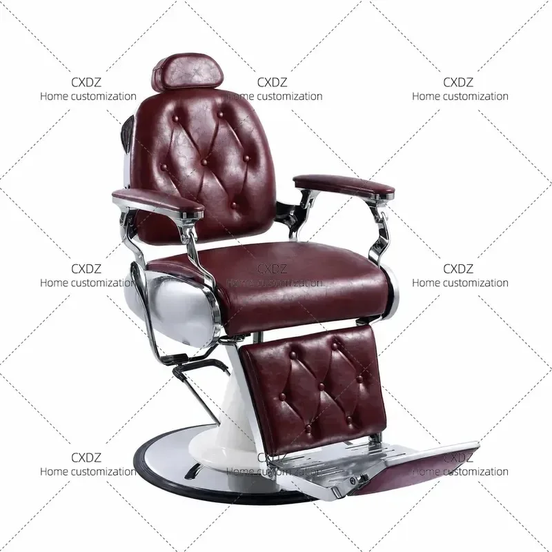 New Retro Hydraulic Barber Chair Old Fashioned Lifting Beauty Salon Special Recliner Adjustable Hairdressing Chair
