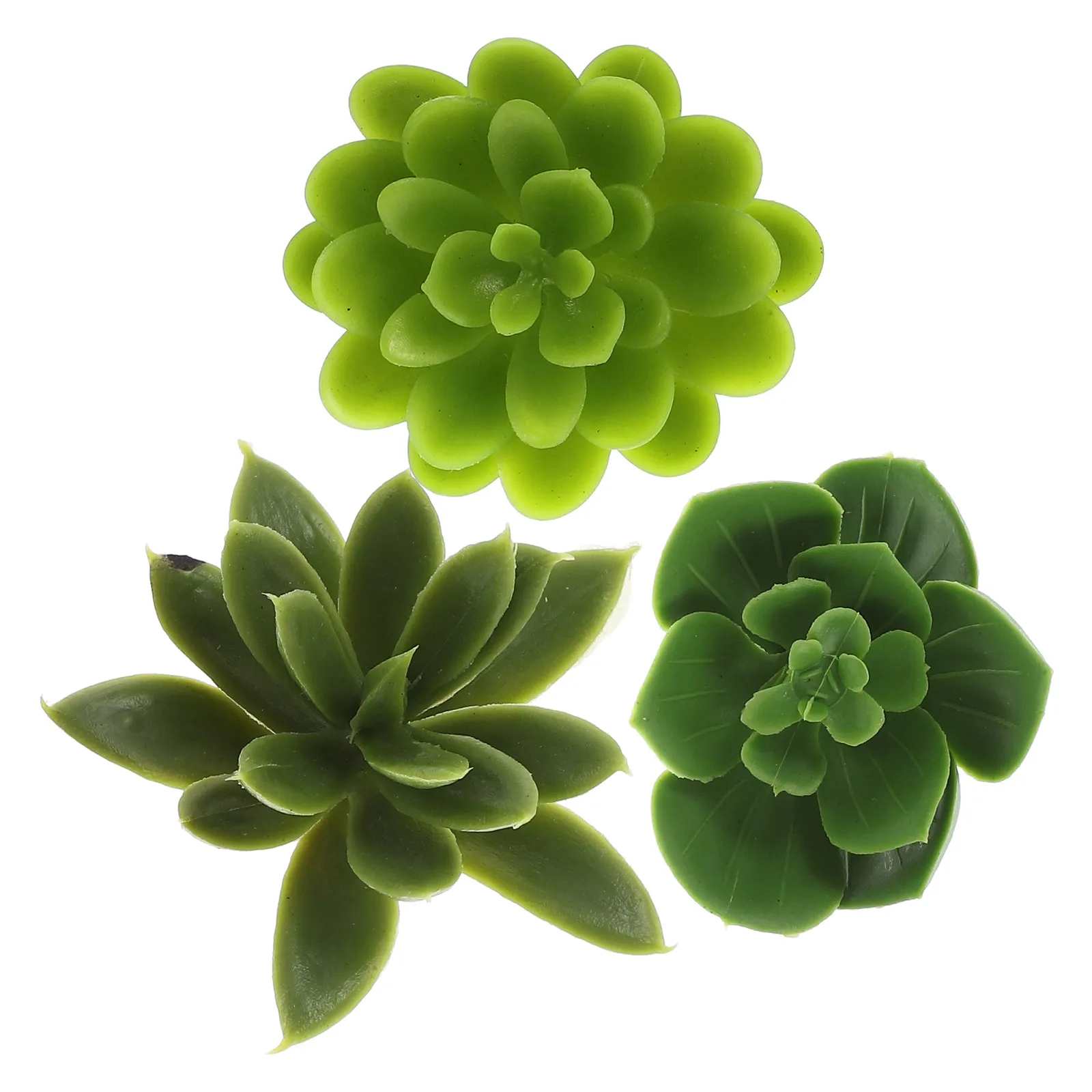

3pcs Artificial Succulent Plants Decor Faux Party Photo Props Office Cafe Bar Model Hall