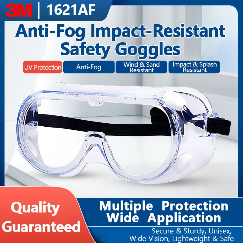 3M Windproof Goggles The Ultimate Safety Gear Rafting Factory Work Cycling Anti Fog Dust-Proof UV Protective Eye Protection