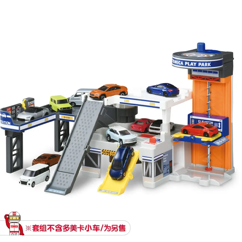 Original Takara Tomy Tomica 228790 Storage Parking Garage Playset,No Cars Included,Collectible Track Scene Toy For Boys Kids