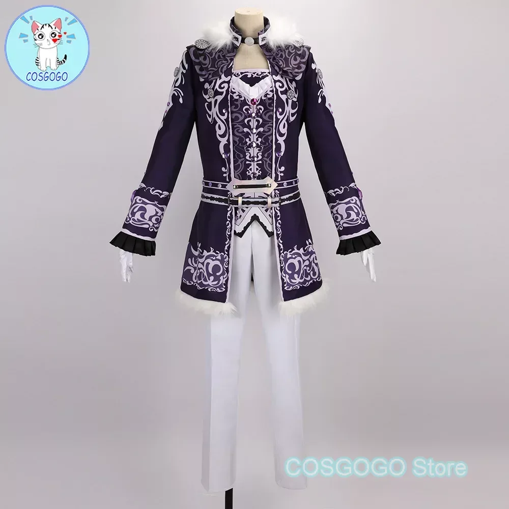 COSGOGO [Customized]Game IDOLiSH7 TRIGGER Tsunashi Ryunosuke Cosplay Costume Halloween Outfit Women Men Black White Duel Costume