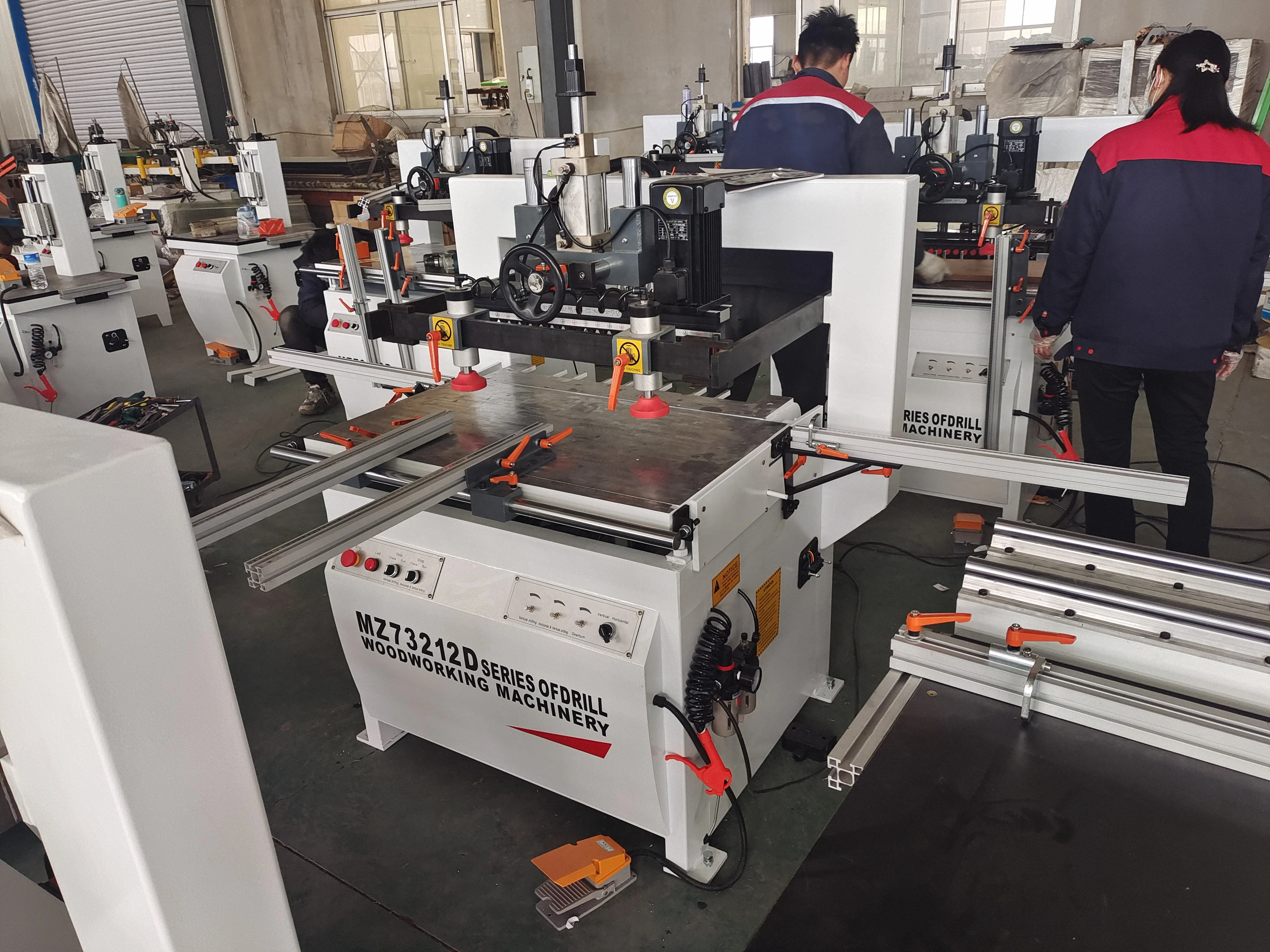 Furniture Wardrobe Drilling MZ73212D Double Rows Multi Spindle Wood Hole Drilling Machine Multi Axis Boring Machine for Kitchen