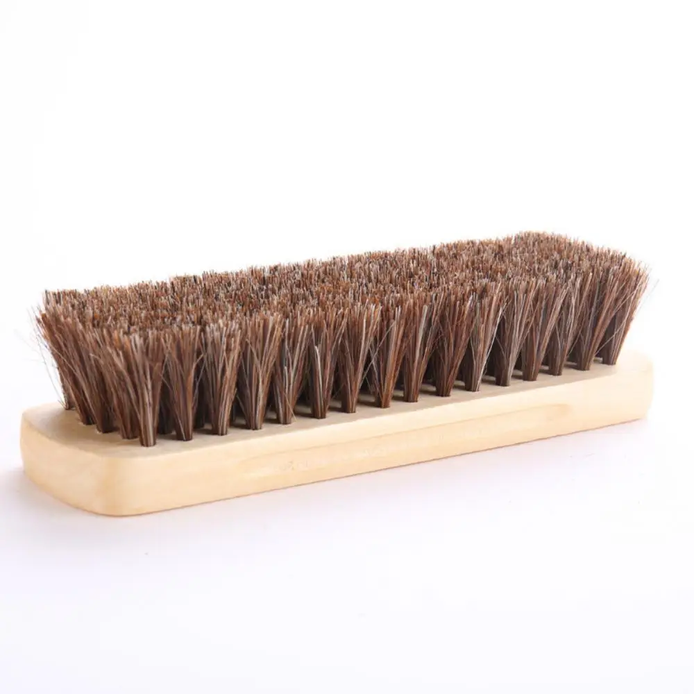 Genuine Horsehair Wooden Brush Car Detailing Polishing Buffing Brush Seat Handle Dashboard Roof Cleaning Premium Car Wash Brush