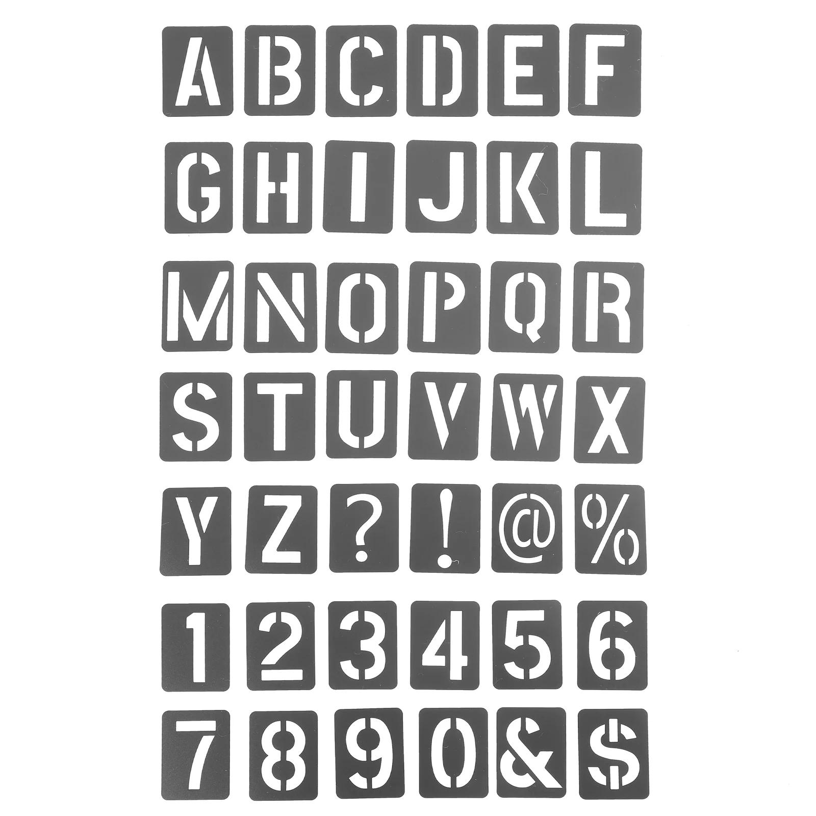 

Inkjet Template Large Letter Stencils Alphabet Number for Painting Burning and Patterns Letters