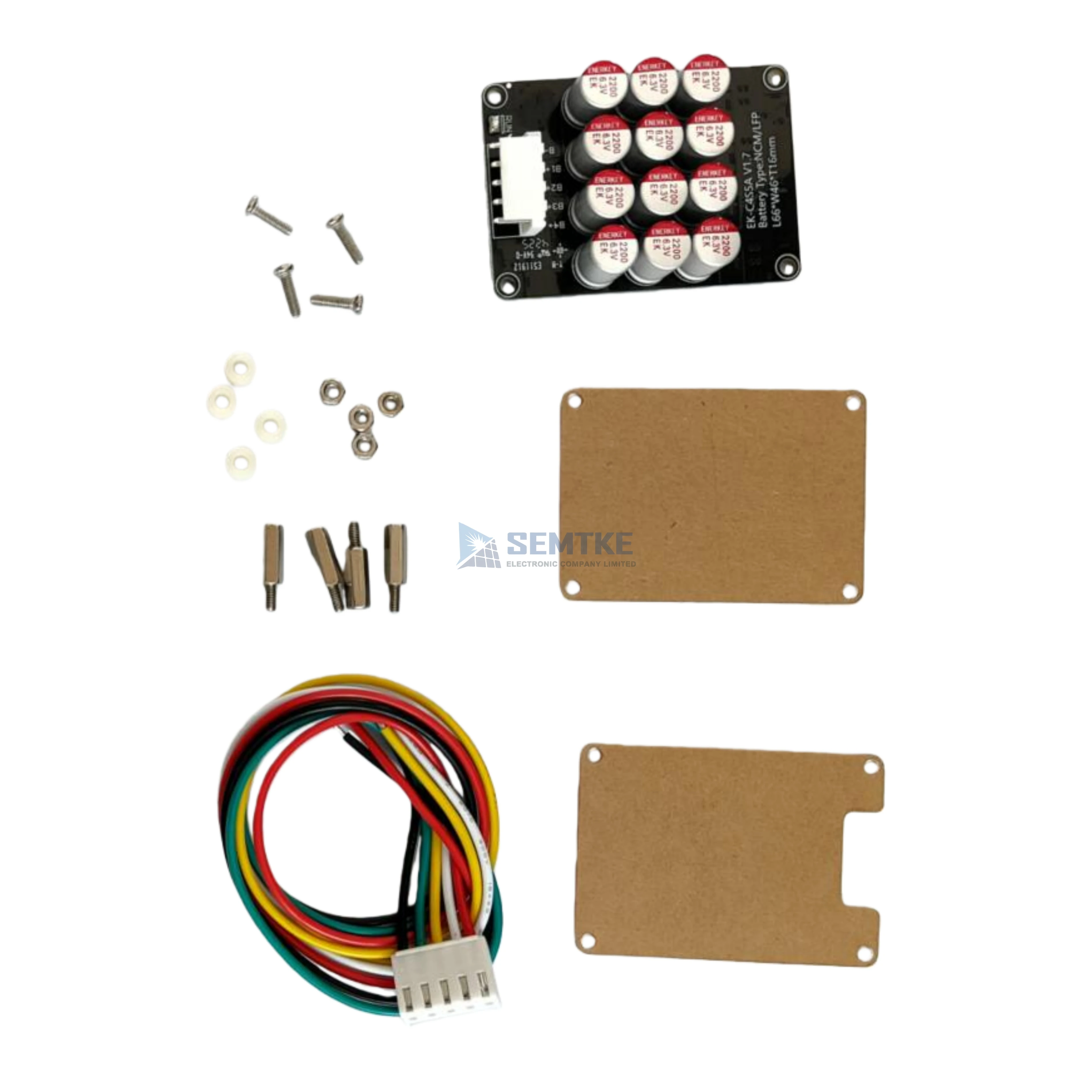 4S Active Balancer Acrylic Housing Voltage Meter Display Energy Transfer Type Capacitive For LiFePO4