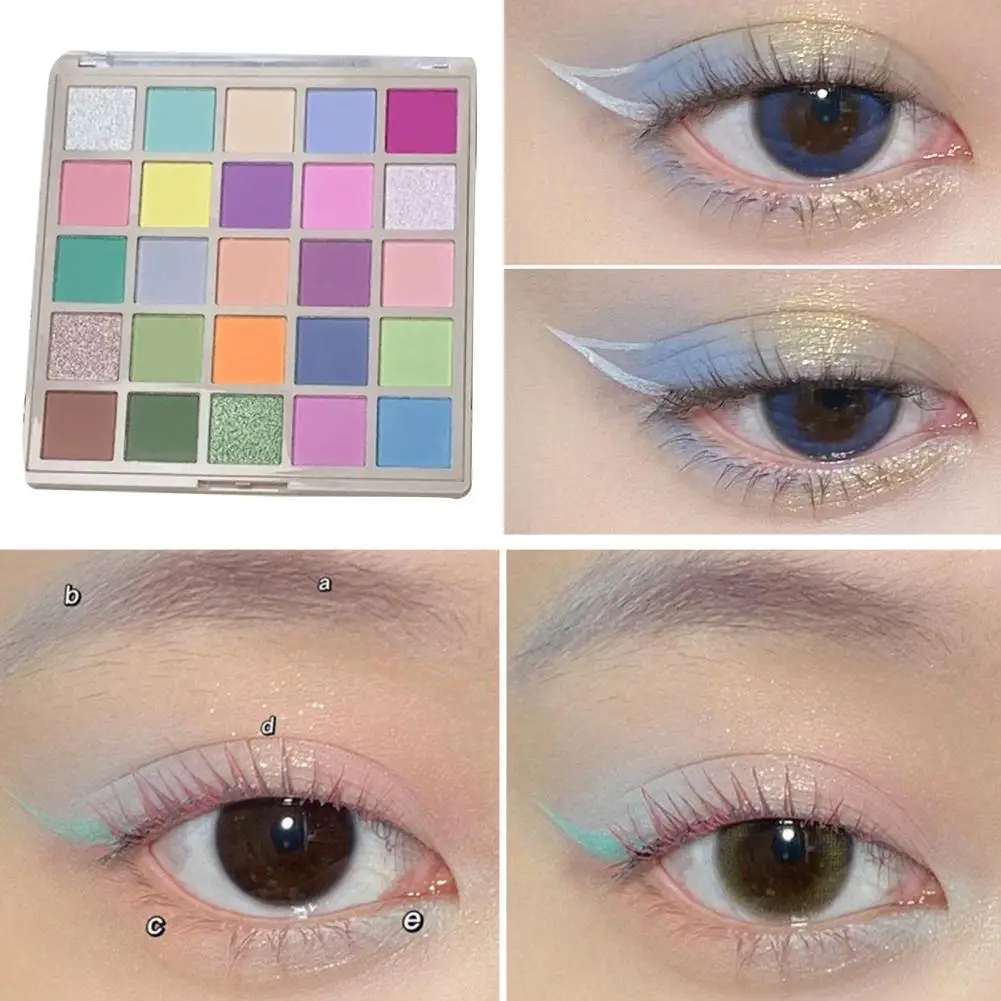 Palette d'ombres à barrage résistantes aux taches, maquillage des yeux, couleurs macarons, longue durée, étanche, femmes, filles, scène, 256