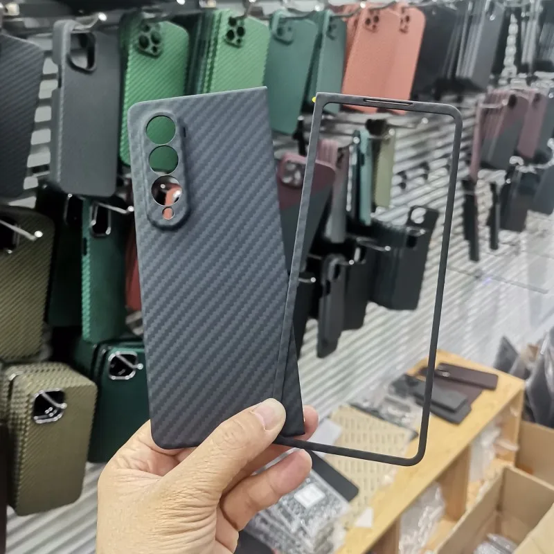 

Real Amstar Carbon Fiber Case For Samsung Galaxy Fold Z 4 3 High-quality Ultra-thin Anti-fall Protective Shell Phone Cover