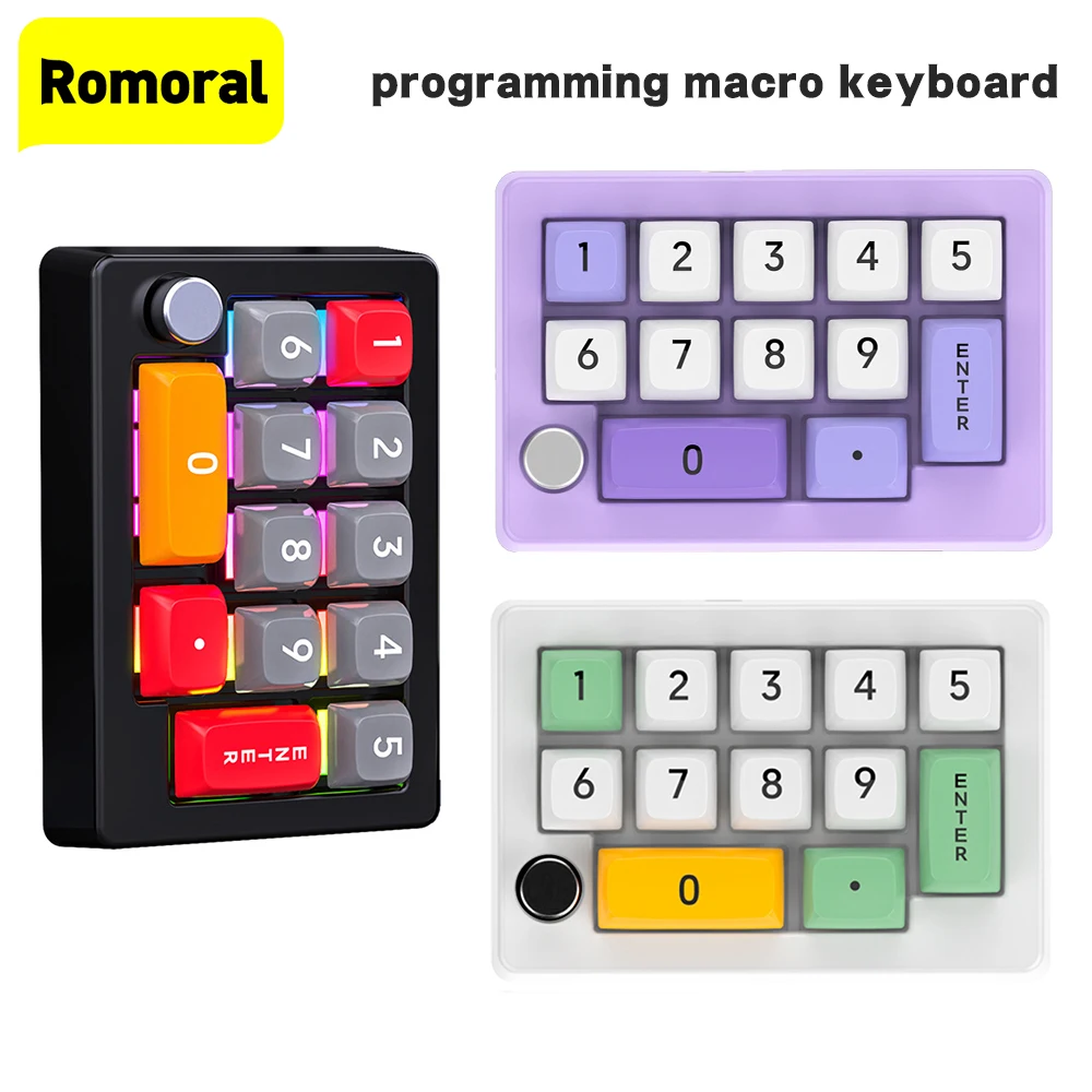 

13 Keys Multifunctional Macro Programming Custom Mechanical Keyboard Numeric Keyboard for gaming/working