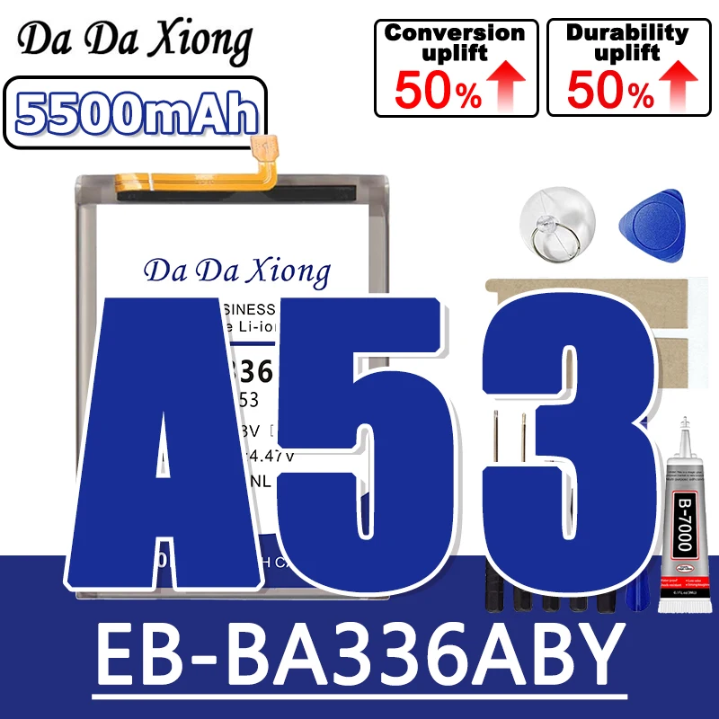 NEW 5500mAh Battery for Samsung Galaxy A53 EB-BA336ABY SM-A5360 A5360 A33 5G Batteries