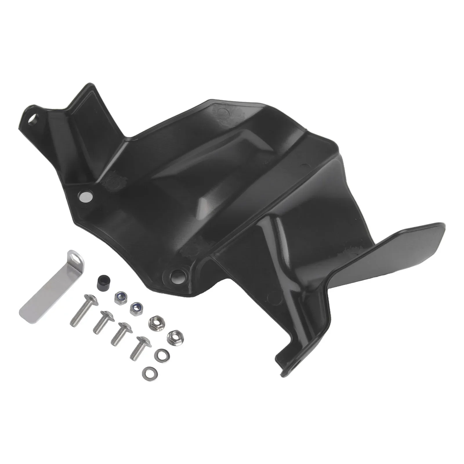 

Fender Protection Motorcycle Fender Hugger Easy Installation Non-deforming Structure Practical Design Protects Swingarm Black