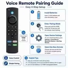 L5B83G Voice Replacement Remote Control Compatible with Fire TV Stick 2nd/3rd /4k Fire TV 3rd Generation for Fire TV